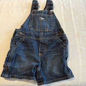 Oshkosh B'gosh Denim Overall Shorts 18mo Unisex Excellent Condition